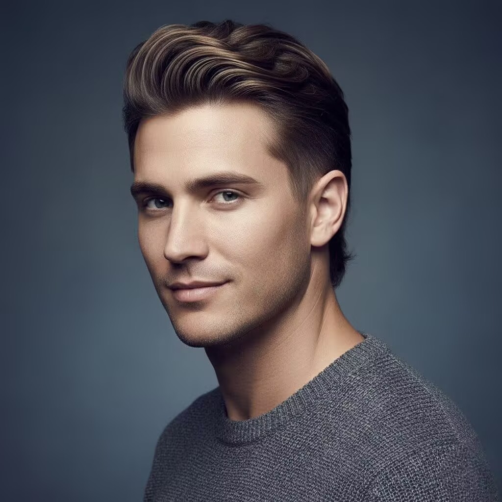 Low Taper Mullet Style