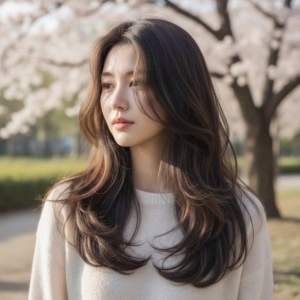 Polished K-Beauty Look with AI