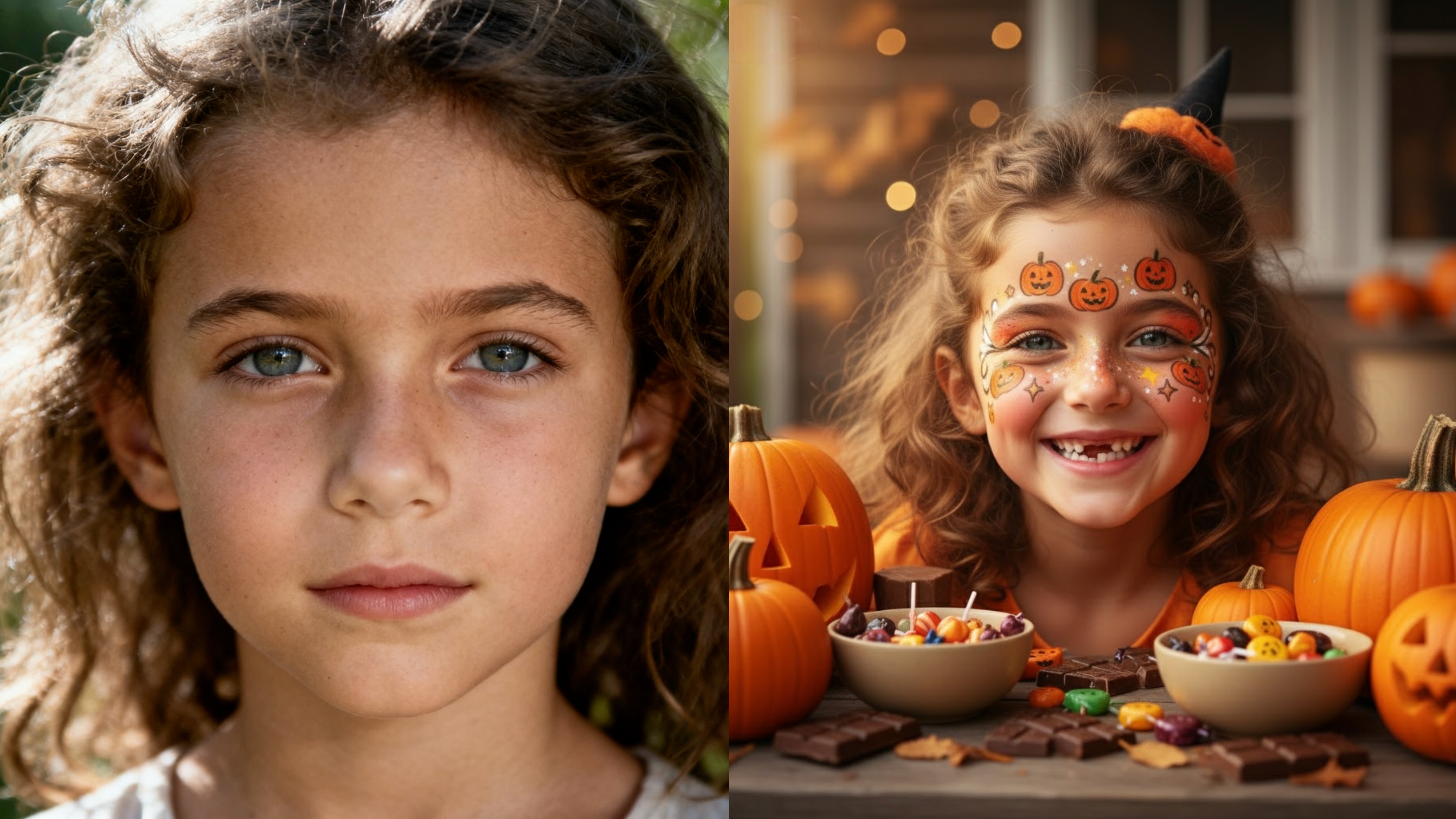 可爱万圣节妆容