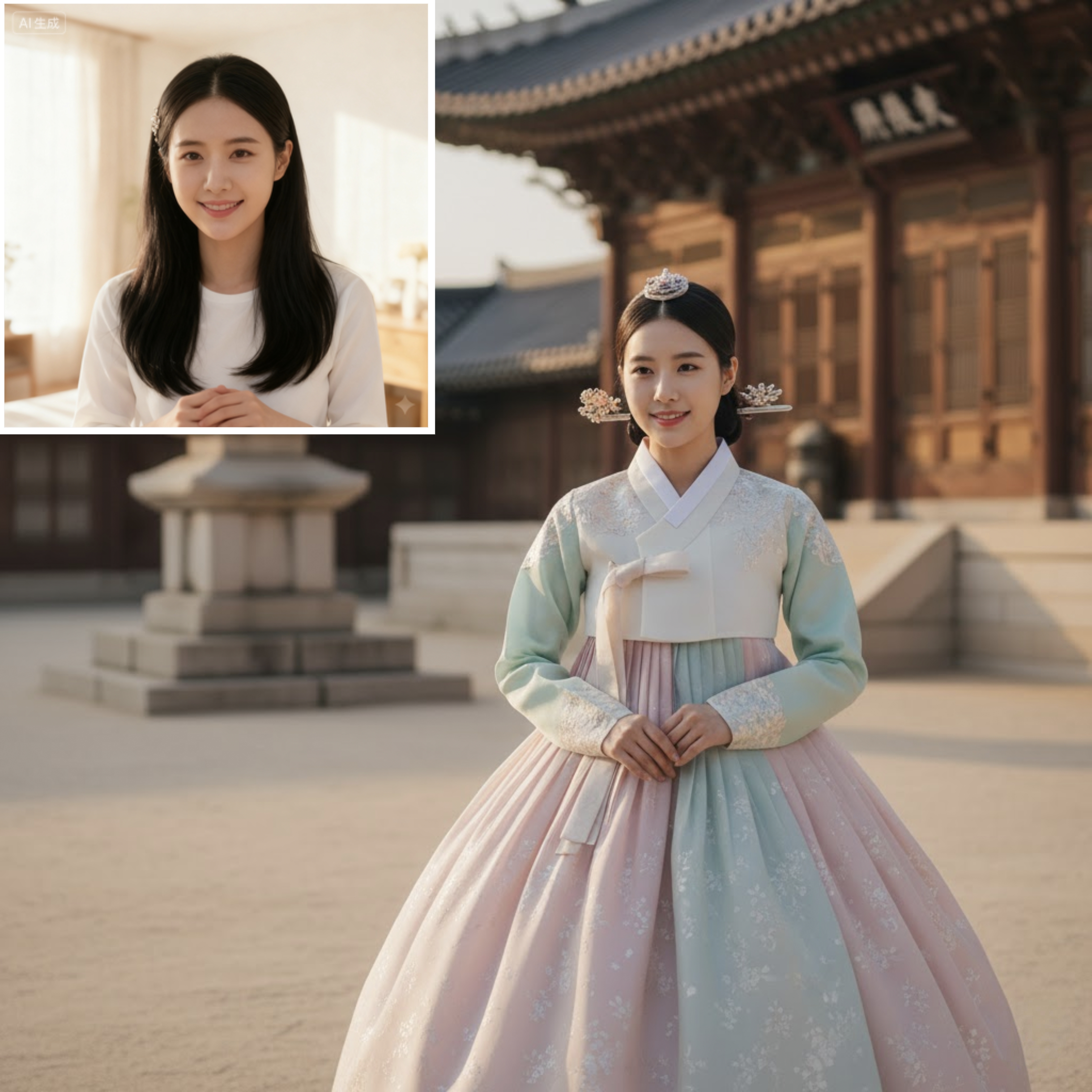 Generate AI Hanbok Style with One Click
