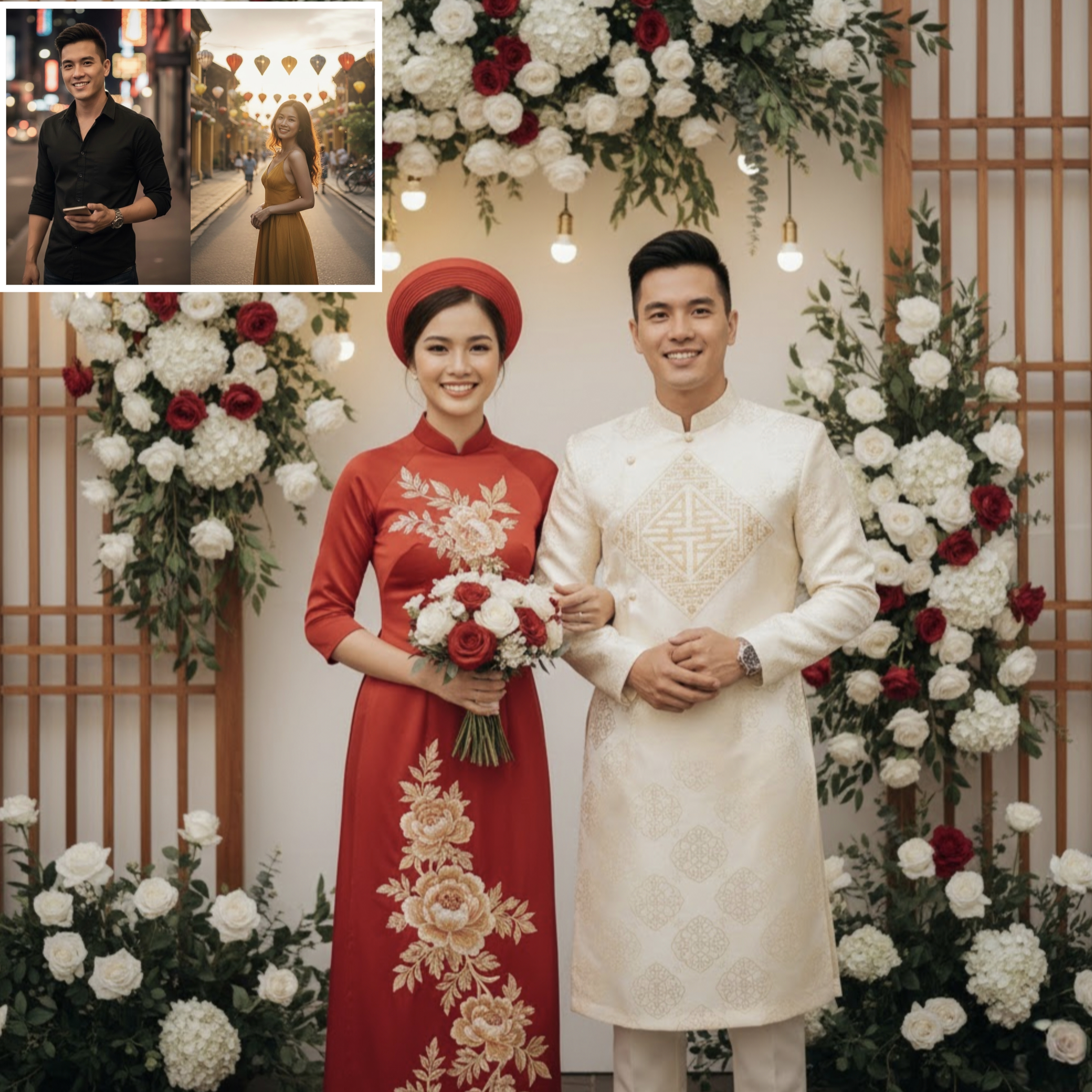 Vietnamese Wedding Áo Dài