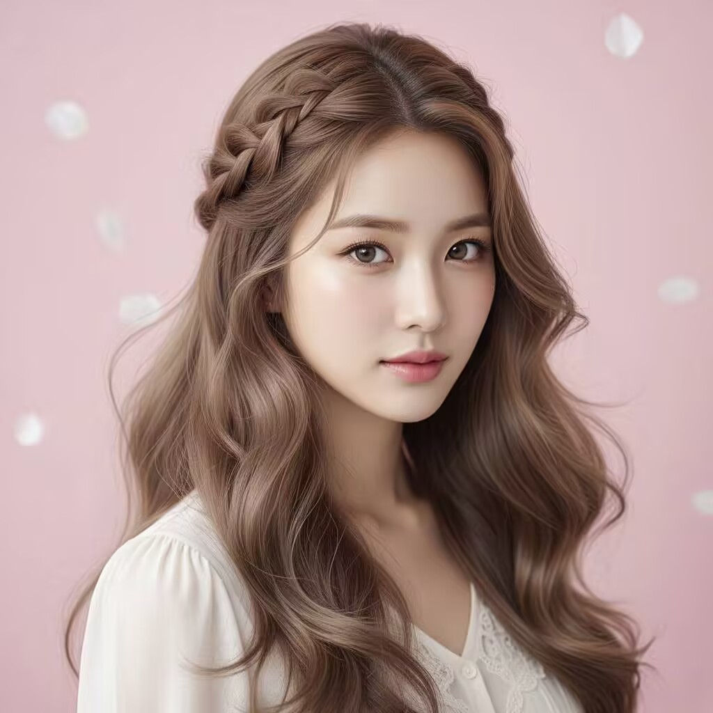 Side Braid with Soft Waves