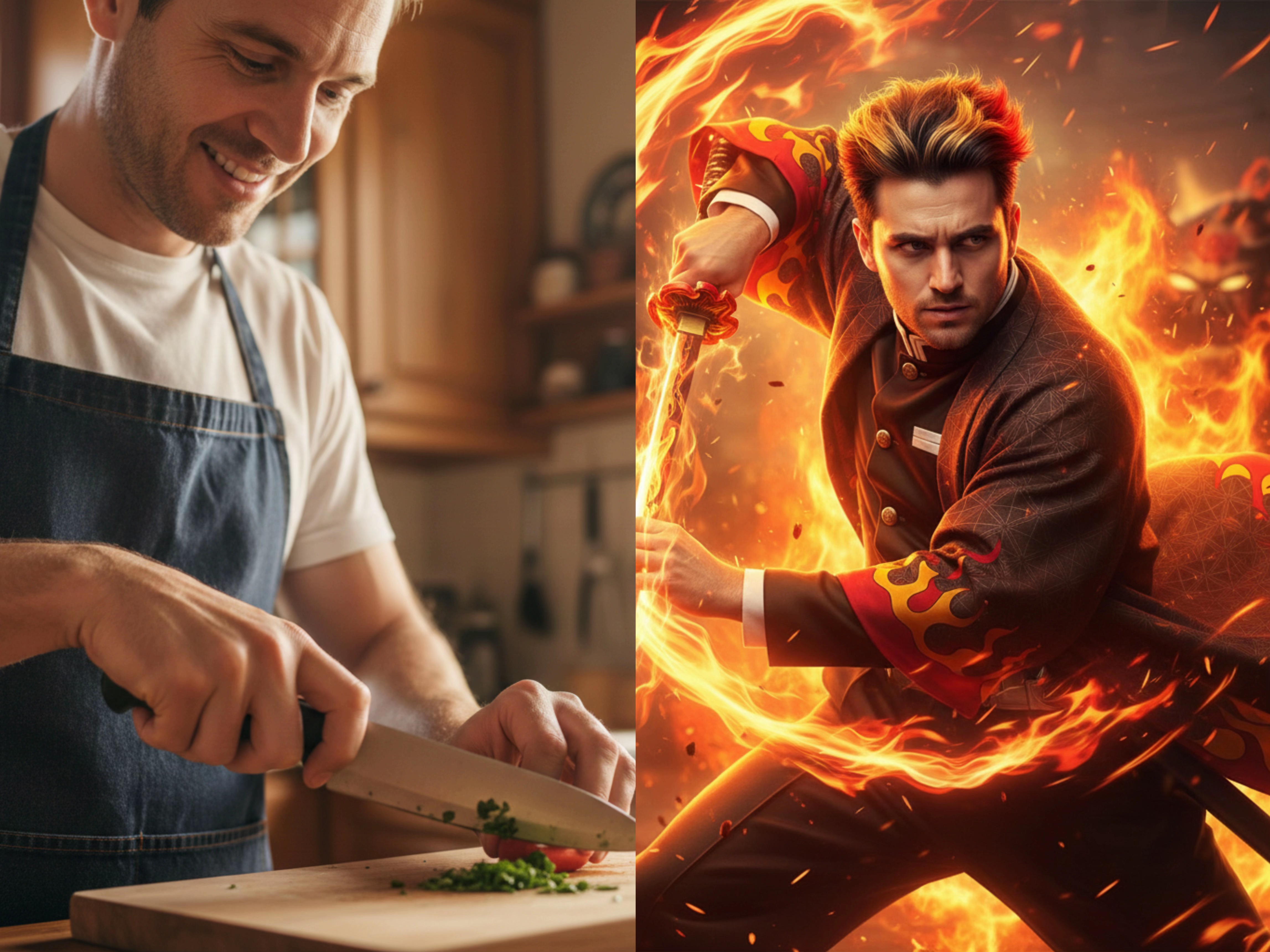 自动套用角色服饰与呼吸法特效