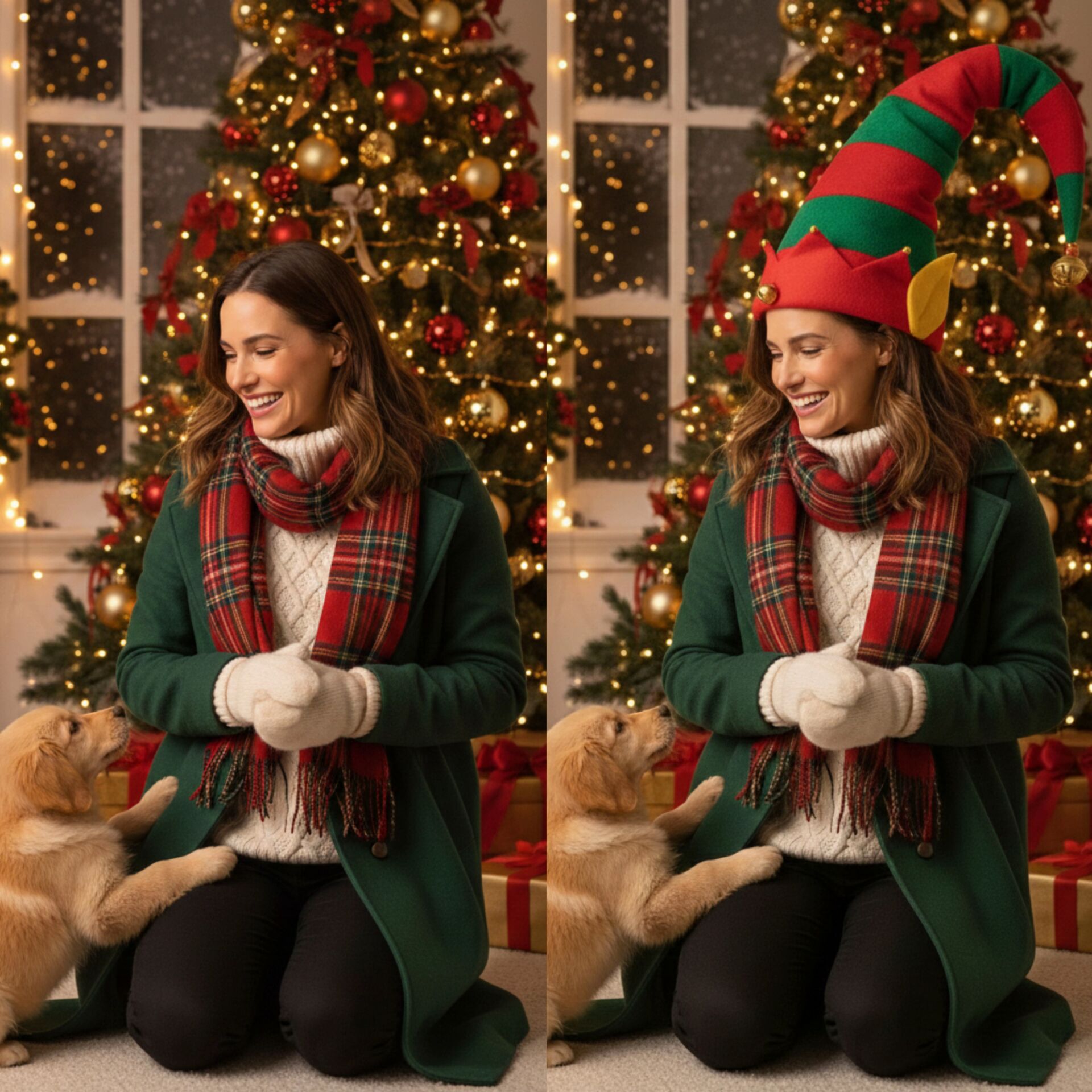 Joyfy Elf Felt Christmas Hat